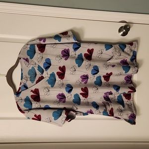 Plus size Scrub Top, Women's 2X. GT (Greentown) brand.